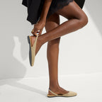 The Almond Slingback - Metallic Prosecco