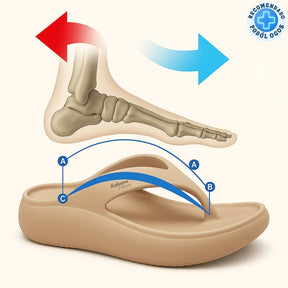 Sandalia anatómica flexible