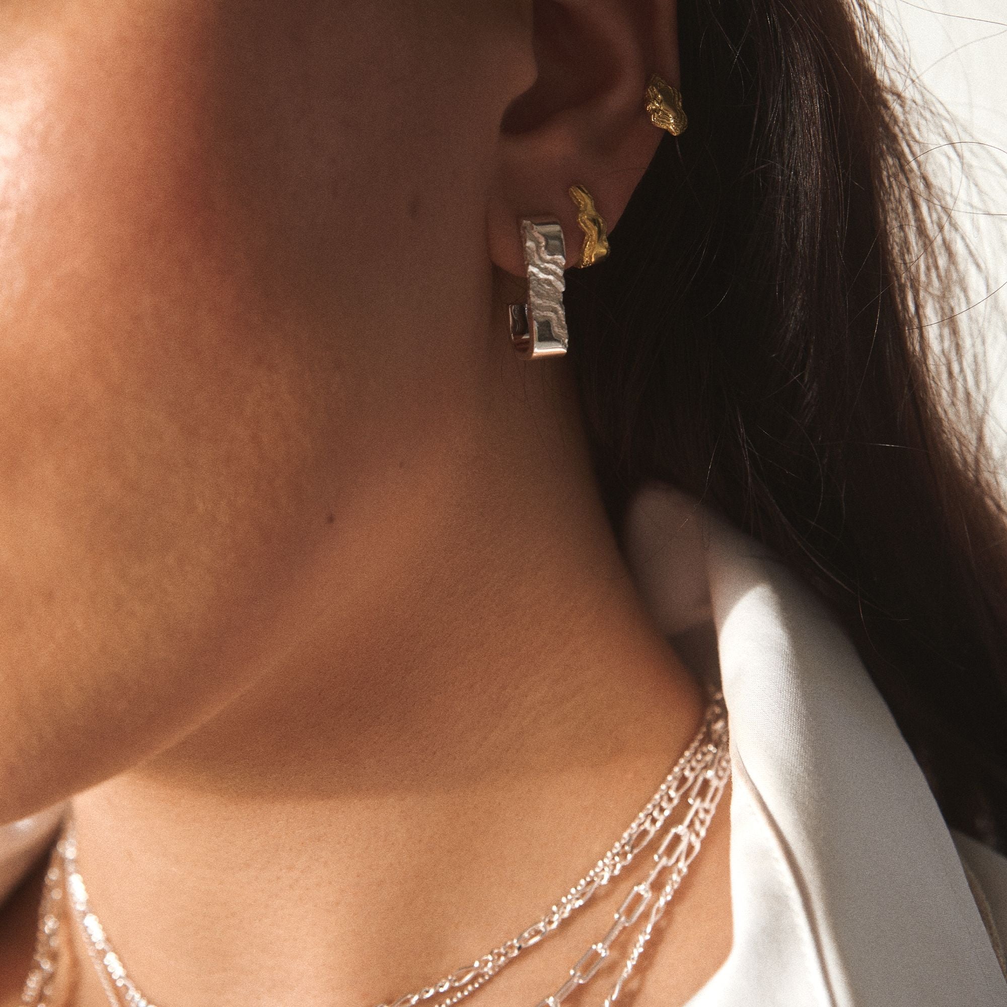 Small Blurry Layers Earrings