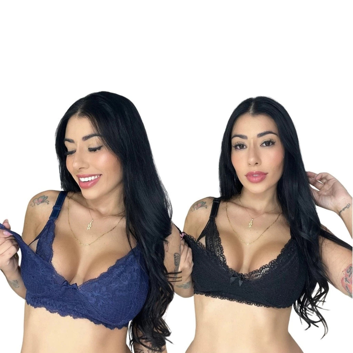 Kit 2 Sutiãs de Amamentação em Renda Confort