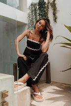 Mollymook Pants - Black Cream
