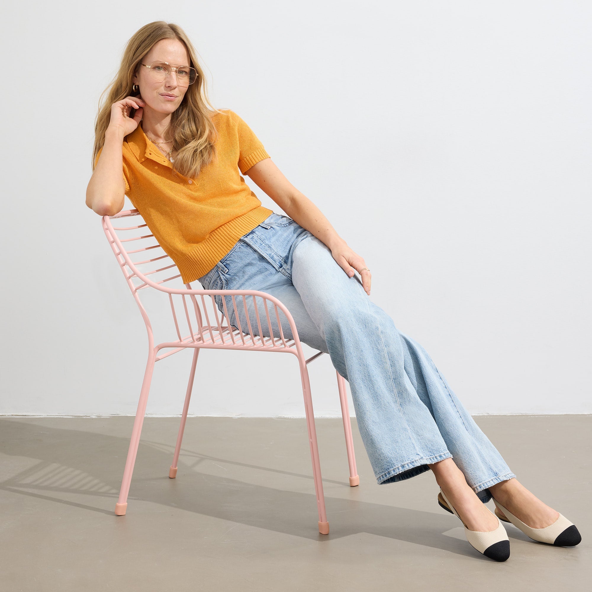 The Almond Slingback - Conch Captoe