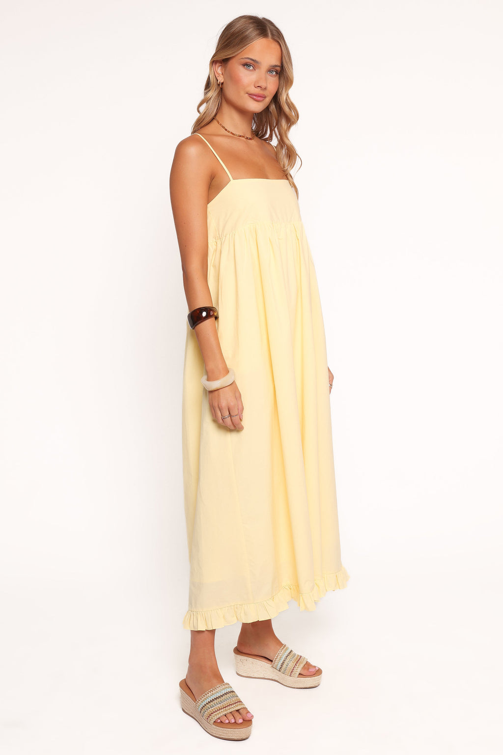 Miuccia Maxi Dress - Butter Yellow